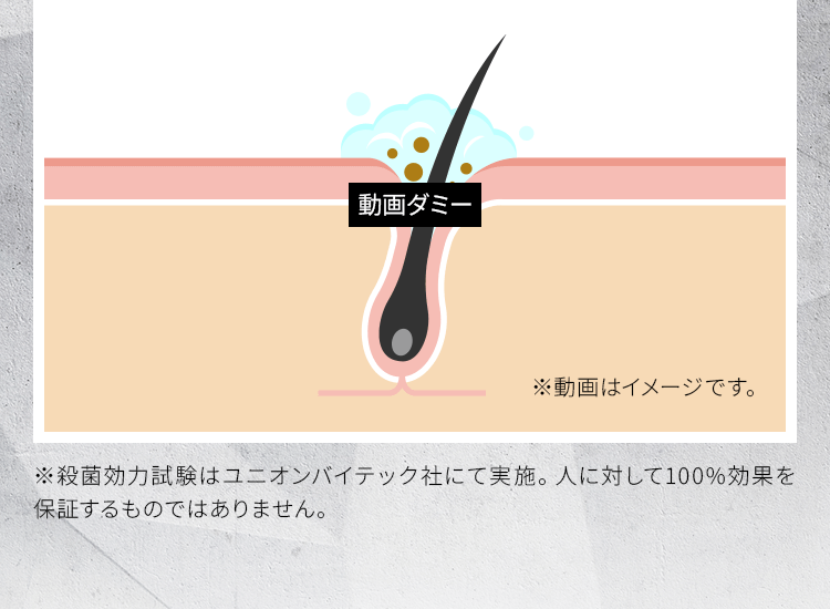 ※1:殺菌効力試験はユニオンバイテック社にて実施。