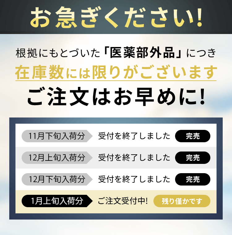 在庫には限りがございます